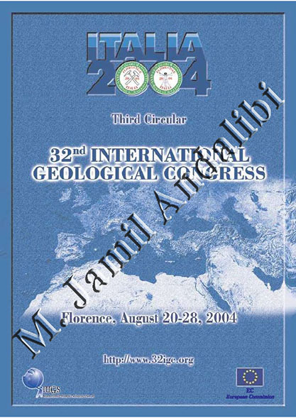 Dr. M. Jamil Andalibi - 32nd International Geological Congress - Florence - Italy - 2004